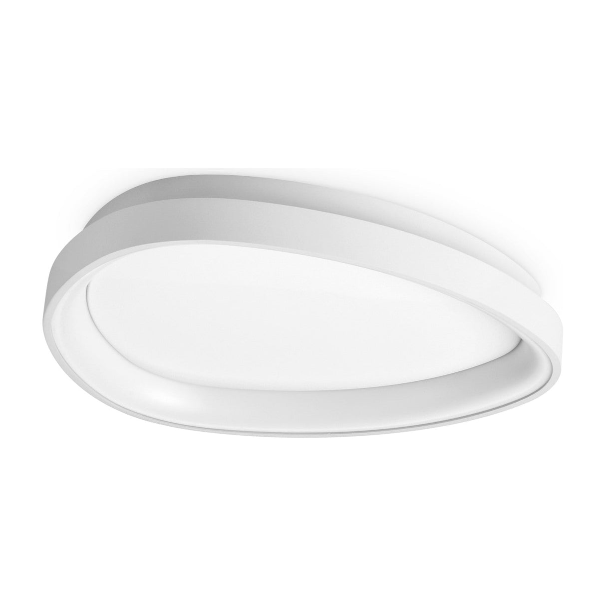 Gemini Flush Ceiling Light 425mm - White