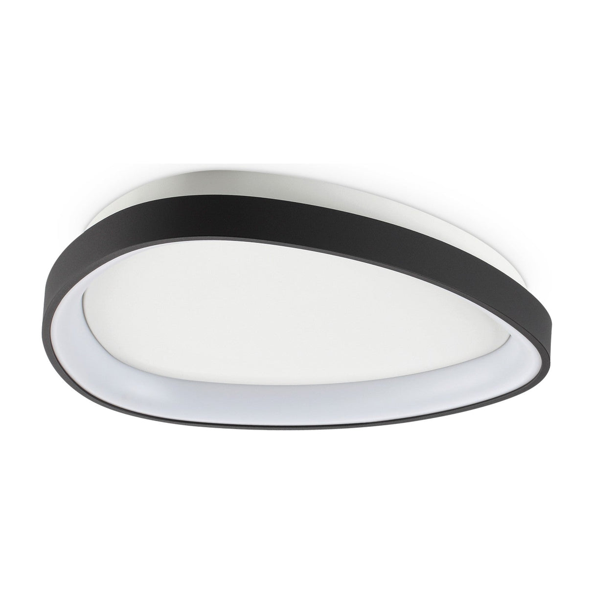 Gemini Flush Ceiling Light 425mm - Black