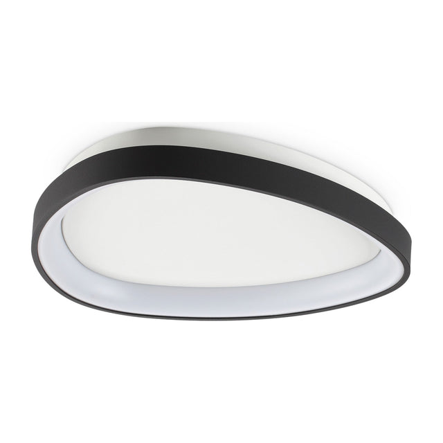 Gemini Flush Ceiling Light 425mm - Black