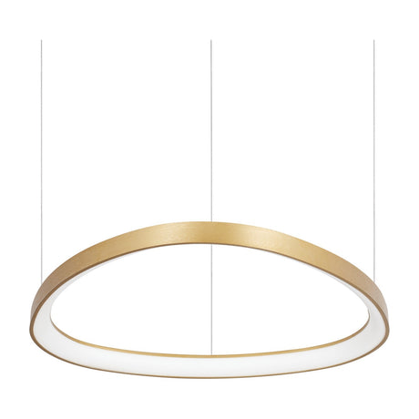Gemini Pendant Light 610mm 2700K - Brushed Brass