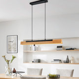Kerala LED Wooden Pendant – Matt Black