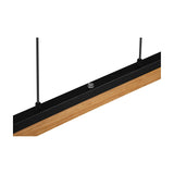 Kerala LED Wooden Pendant – Matt Black