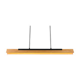 Kerala LED Wooden Pendant – Matt Black