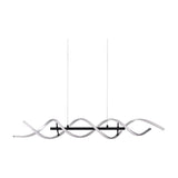 Sequence LED Spiral Chandelier – Brushed Aluminium
