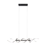 Sequence LED Spiral Chandelier – Brushed Aluminium