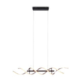 Sequence LED Spiral Chandelier – Brushed Aluminium