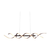 Sequence LED Spiral Chandelier – Brushed Aluminium