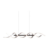 Sequence LED Spiral Chandelier – Brushed Aluminium