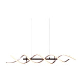 Sequence LED Spiral Chandelier – Brushed Aluminium