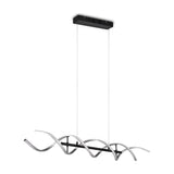 Sequence LED Spiral Chandelier – Brushed Aluminium