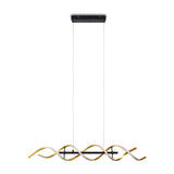 Sequence LED Spiral Chandelier – Gold