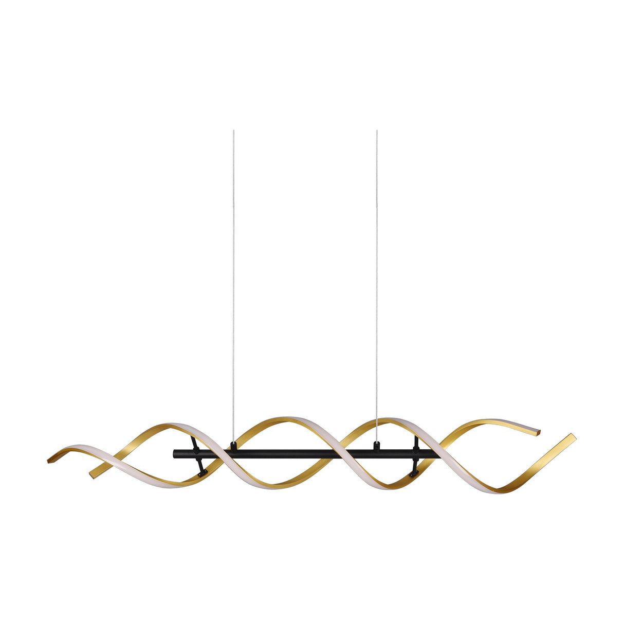 Sequence LED Spiral Chandelier – Gold