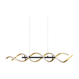 Sequence LED Spiral Chandelier – Gold