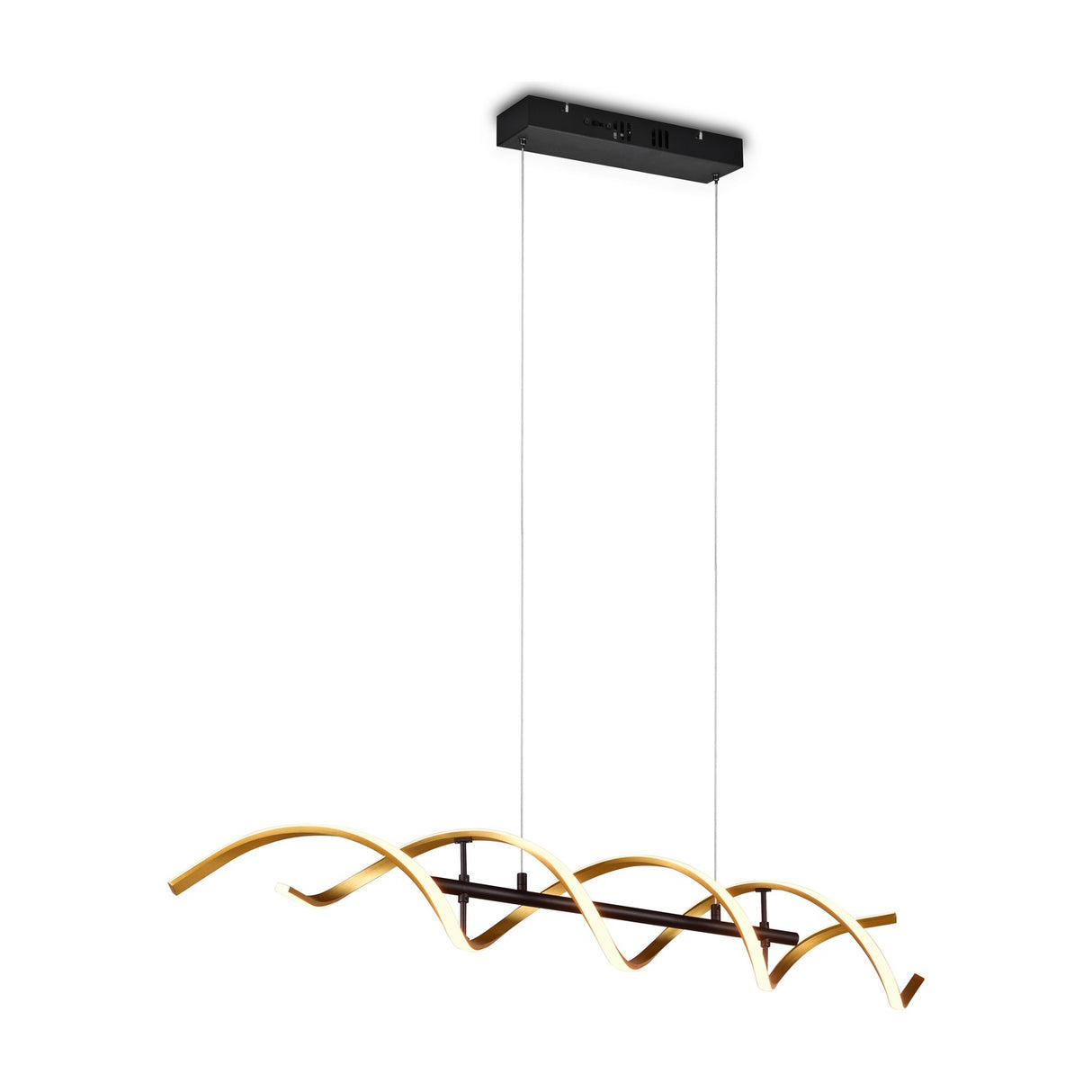 Sequence LED Spiral Chandelier – Gold