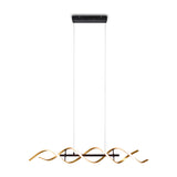 Sequence LED Spiral Chandelier – Gold