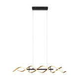 Sequence LED Spiral Chandelier – Gold