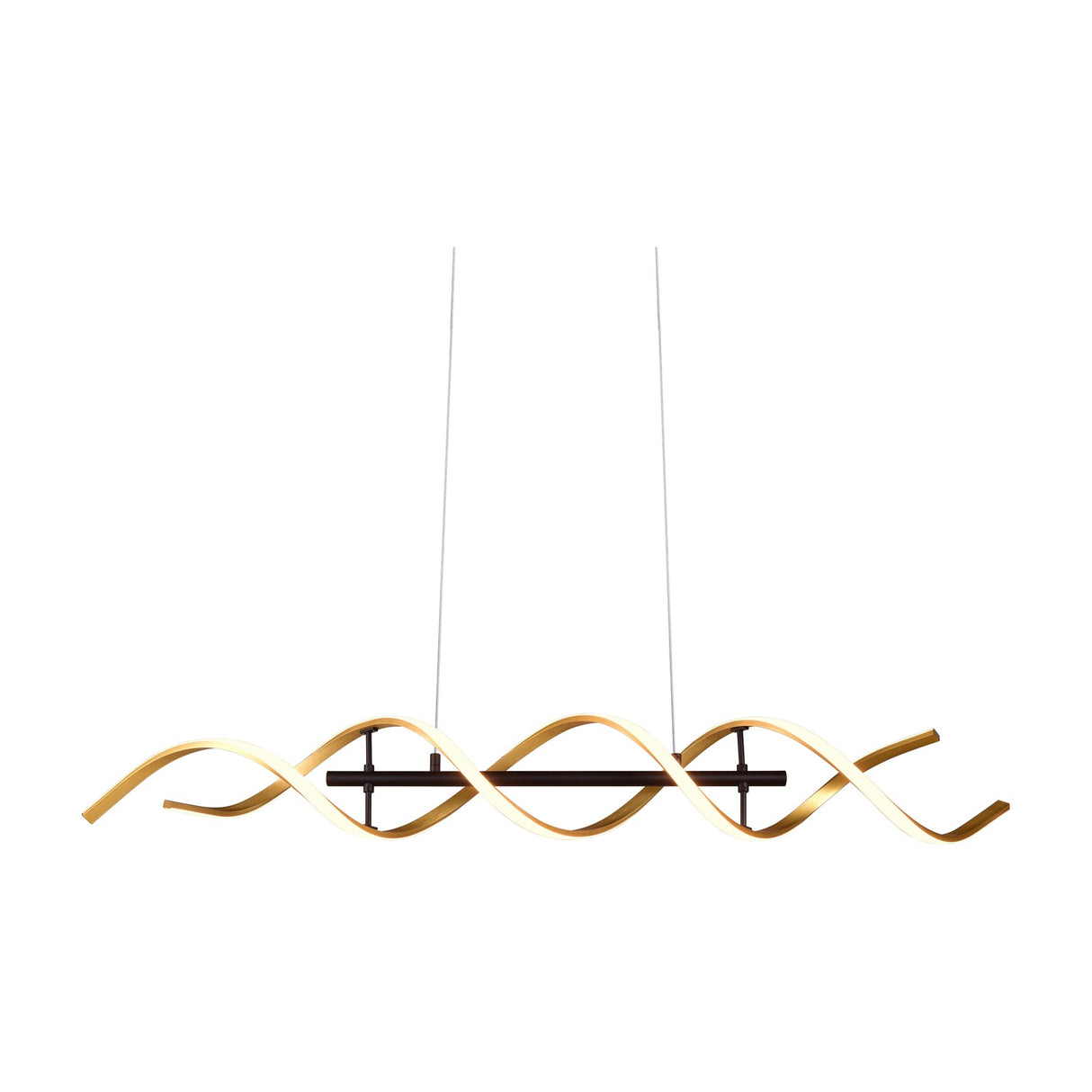 Sequence LED Spiral Chandelier – Gold