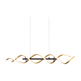 Sequence LED Spiral Chandelier – Gold