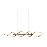 Sequence LED Spiral Chandelier – Gold