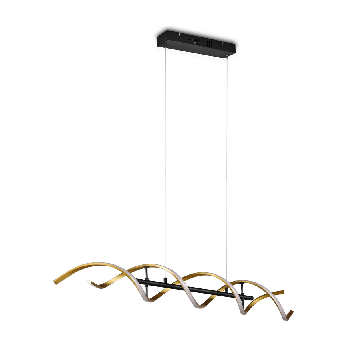 Sequence LED Spiral Chandelier – Gold