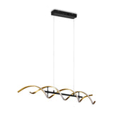 Sequence LED Spiral Chandelier – Gold