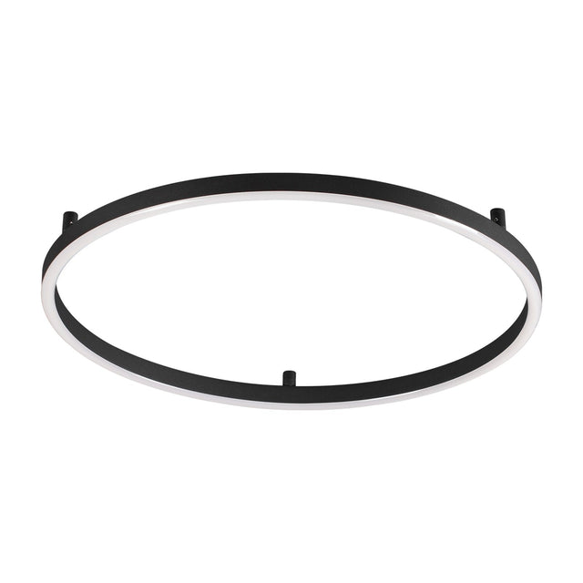 Oracle Slim Flush Ceiling Light 500mm 2700K - Black