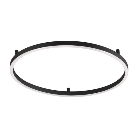 Oracle Slim Flush Ceiling Light 500mm 4000K - Black