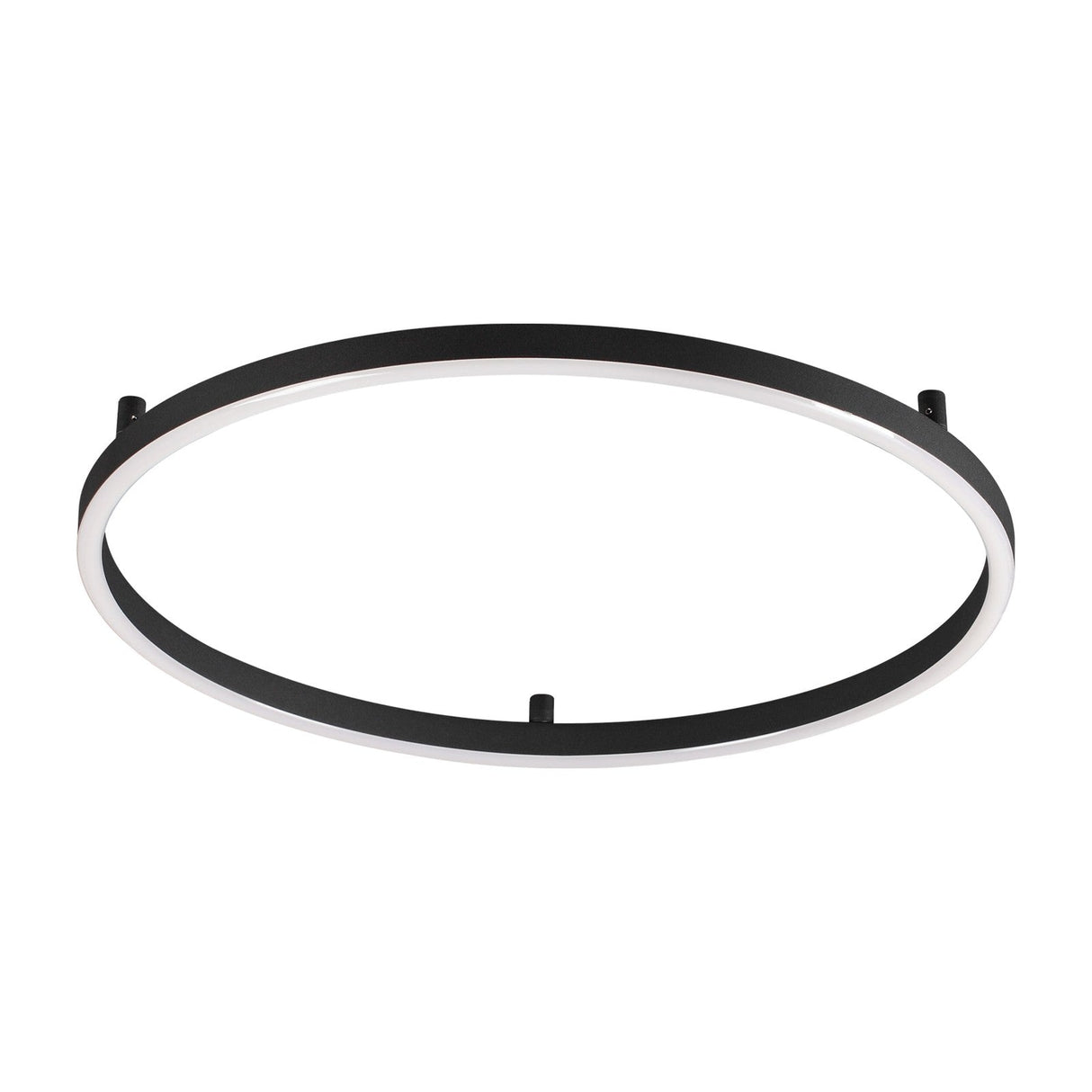 Oracle Slim Flush Ceiling Light 700mm 4000K - Black