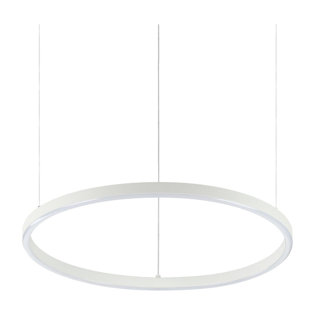 Oracle Slim Round Pendant Light 500mm 2700K - White