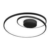 Oz Flush Ceiling Light 600mm 3000K - Black