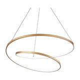 Oz Round Pendant Light 600mm 4000K - Brass
