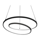 Oz Round Pendant Light 800mm 2700K - Black