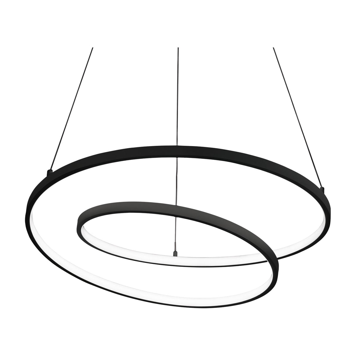Oz Round Pendant Light 800mm 4000K - Black