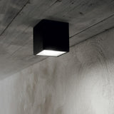 Techo Round Outdoor Ceiling Light 150mm - Coffee in situ