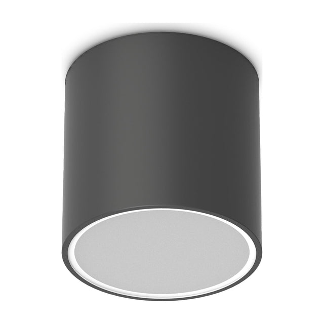 Techo Round Outdoor Ceiling Light 150mm - Black
