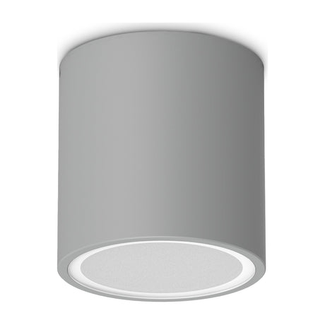 Techo Round Outdoor Ceiling Light 90mm - Grey