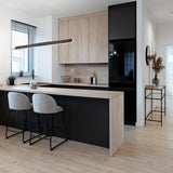 Helios LED Up Down Linear Pendant – Matt Black