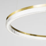 Crown Pendant Light 400mm - White in situ