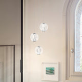 Diamond Pendant Light 250mm - Chrome (3 Light) in situ