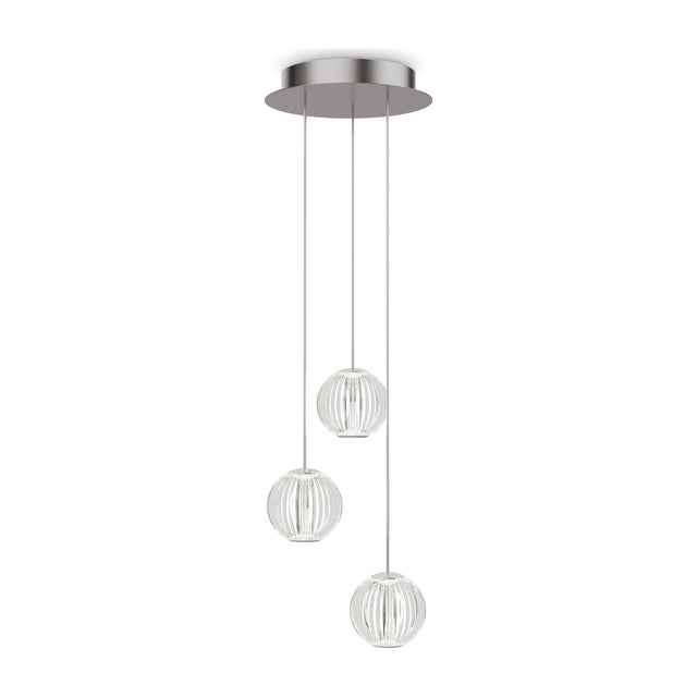 Diamond Pendant Light 250mm - Chrome (3 Light)