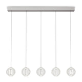 Diamond Pendant Light 850mm - Chrome (5 Light)