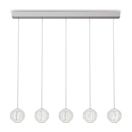 Diamond Pendant Light 850mm - Chrome (5 Light)