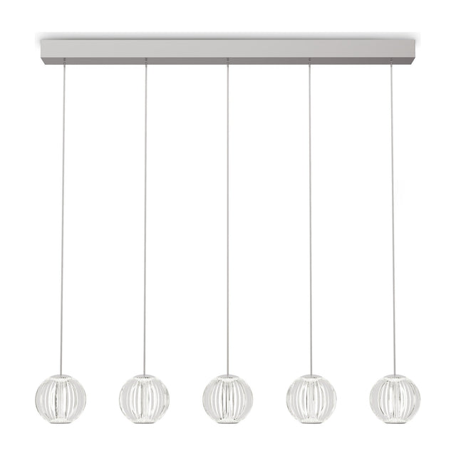 Diamond Pendant Light 850mm - Chrome (5 Light)