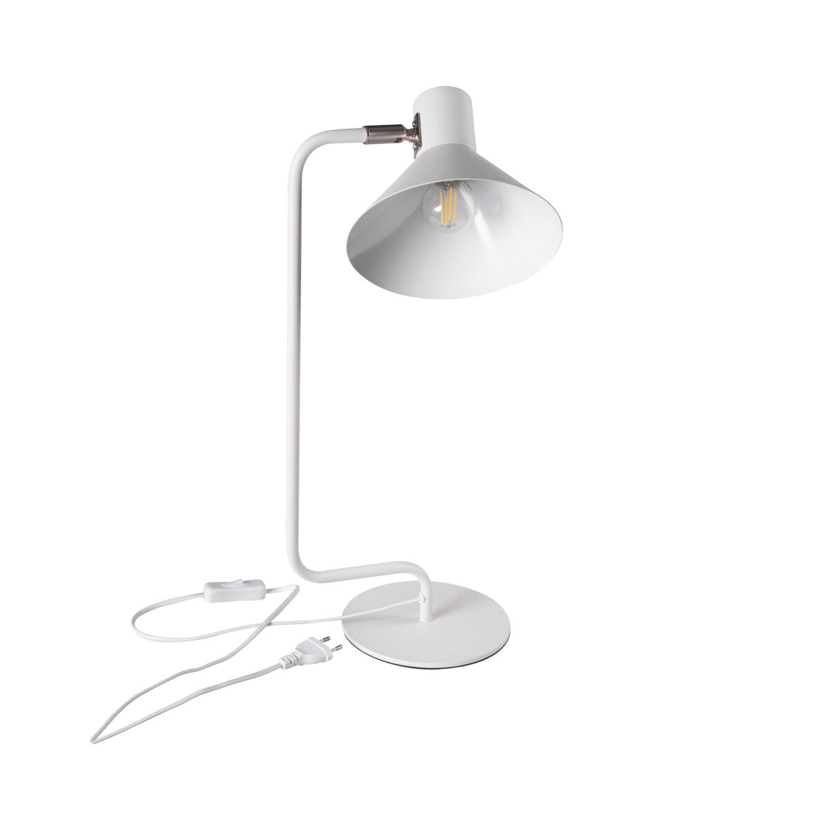 Nedia 10W E14 Desk Lamp - White