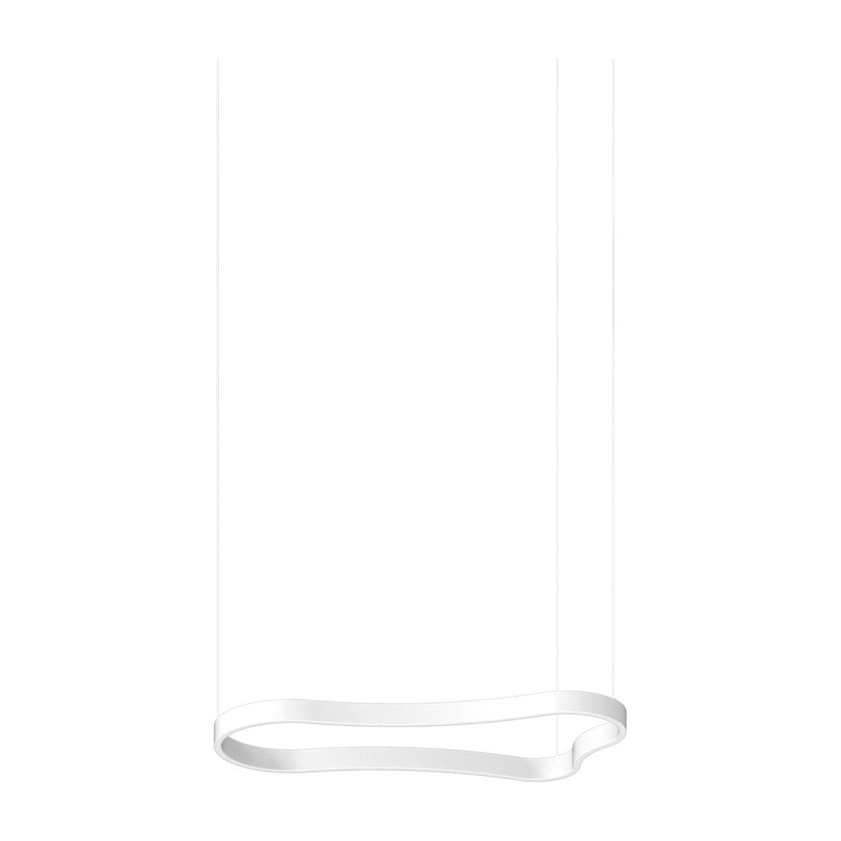 Waves Round Pendant Light 942mm - White