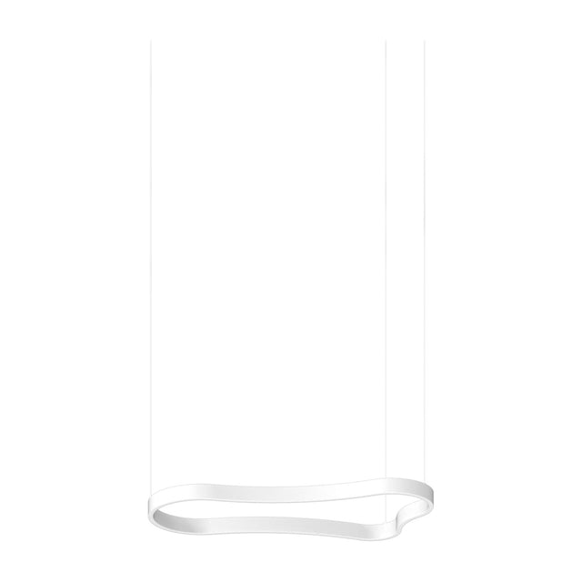 Waves Round Pendant Light 942mm - White