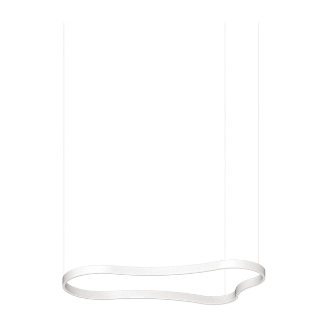 Waves Round Pendant Light 1254mm - White