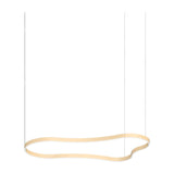 Waves Round Pendant Light 1556mm - Matt Gold