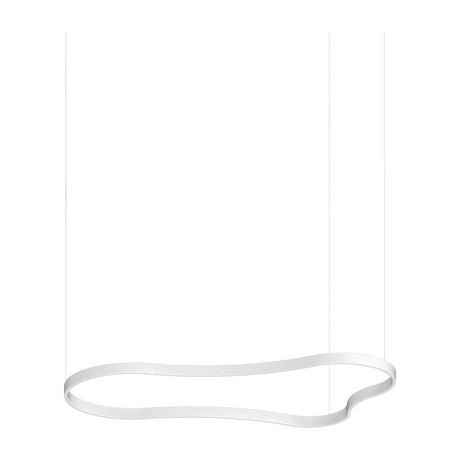 Waves Round Pendant Light 1556mm - White