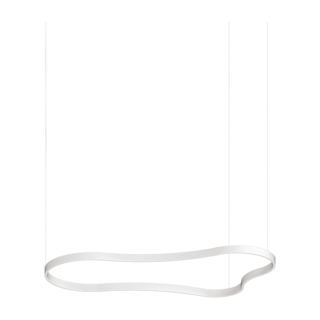 Waves Round Pendant Light 1556mm - White